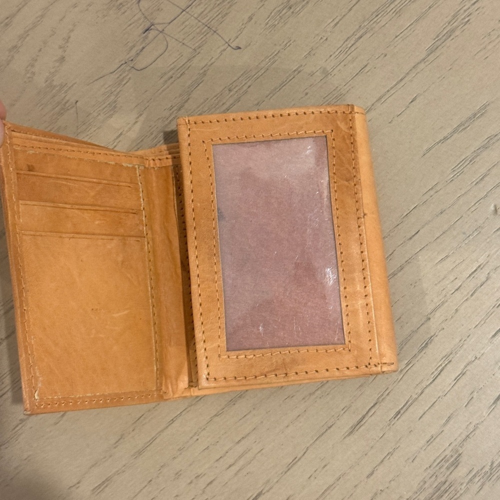 Tan‎ Leather Men's Leather Cowhide Leather Wallet
